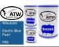 Preview: Mitsubishi, Electric Blue Pearl, PB5: 500ml Lackdose + 500ml Klarlack + 250ml Härter - Set, von ATW Autoteile West.